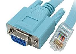 Cisco Konsolenkabel blau RS232