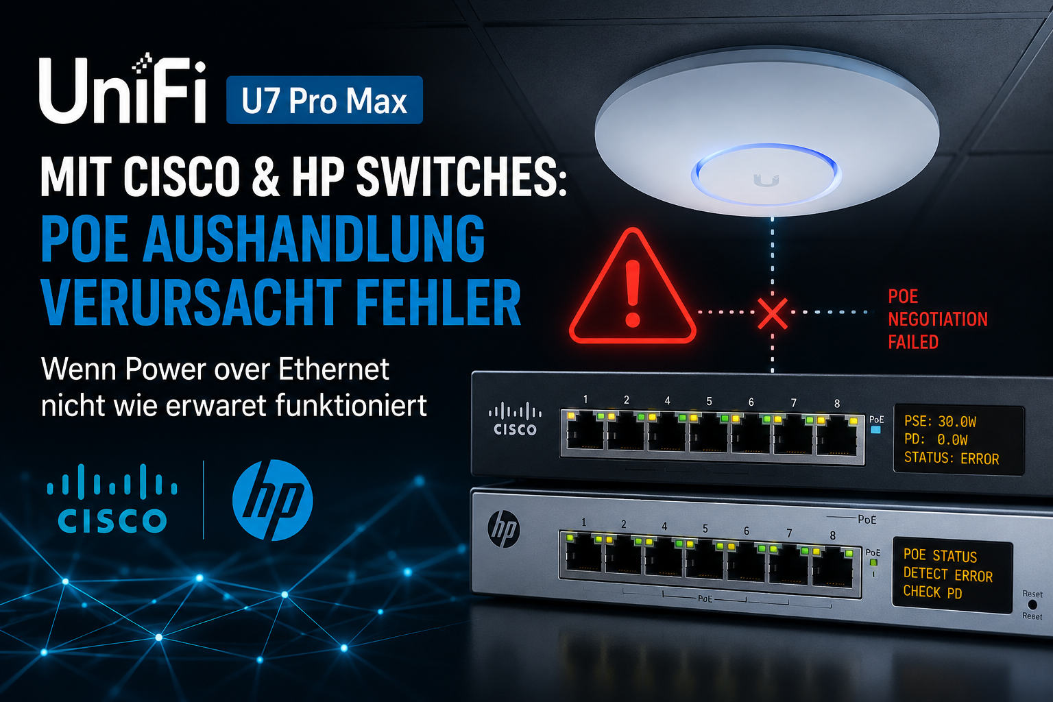 Unifi U7 Max Pro PoE Fehler